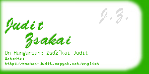 judit zsakai business card